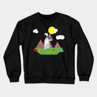 The cat who loves the wild Crewneck Sweatshirt